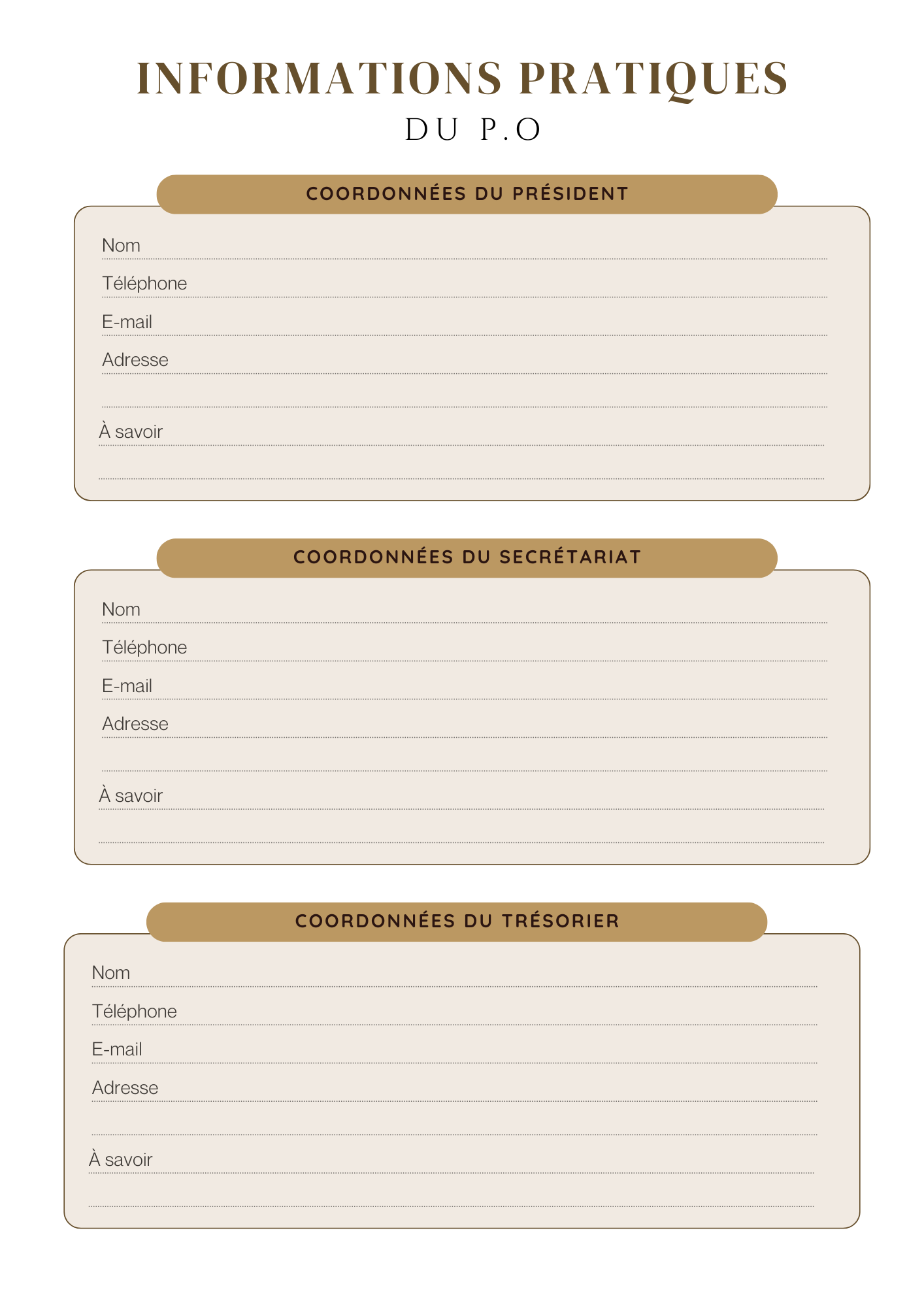 Agenda des Directions 2025/2026 - PDF
