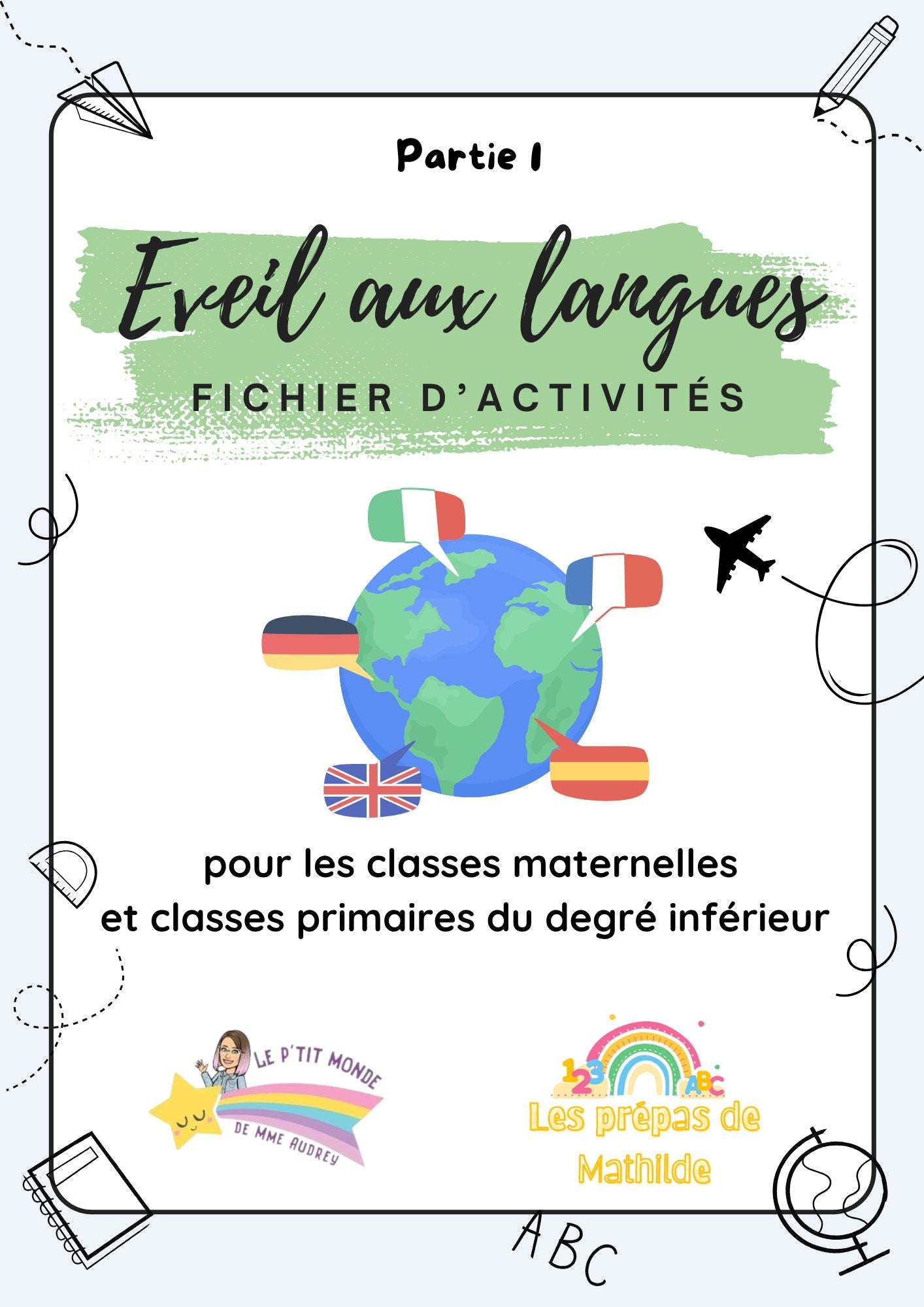 Cahier d'Éveil aux Langues Maternelle & Primaire (Plus de 400 Pages d'Activités!)