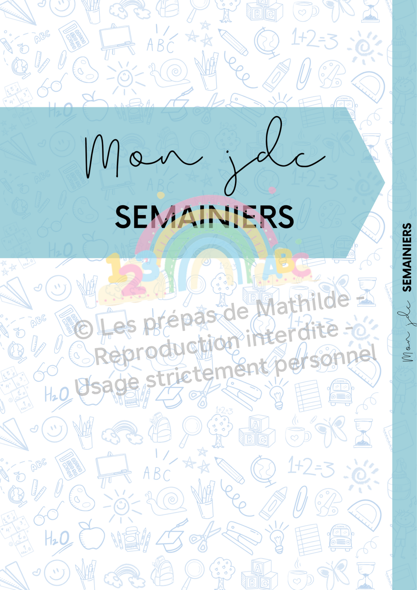L’Agenda de l’Enseignant 2025-2026: Maternelle | Primaire Farde à anneaux