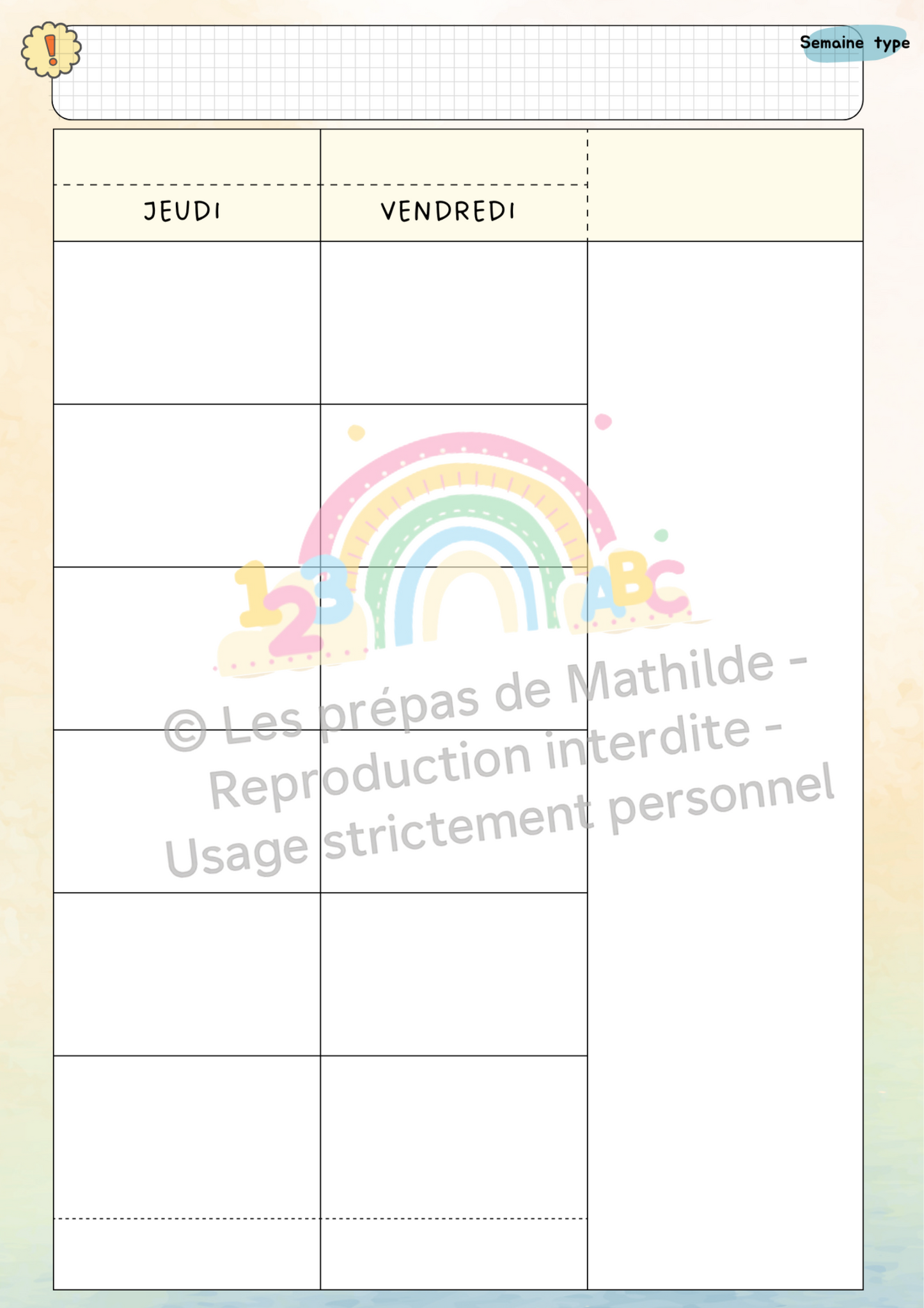 L’Agenda de l’Enseignant 2025-2026: Maternelle | Primaire Farde à anneaux