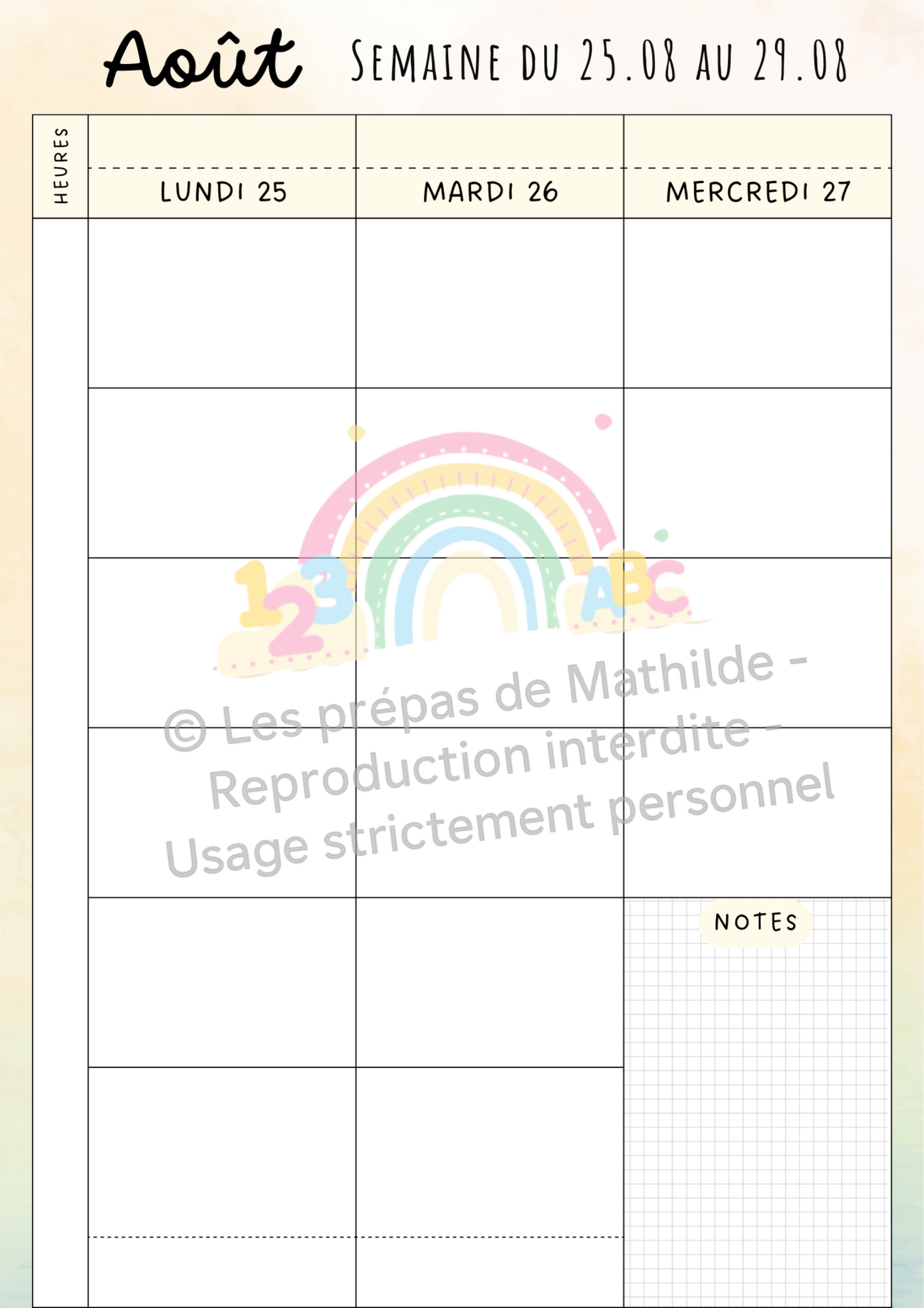 L’Agenda de l’Enseignant 2025-2026: Maternelle | Primaire Farde à anneaux