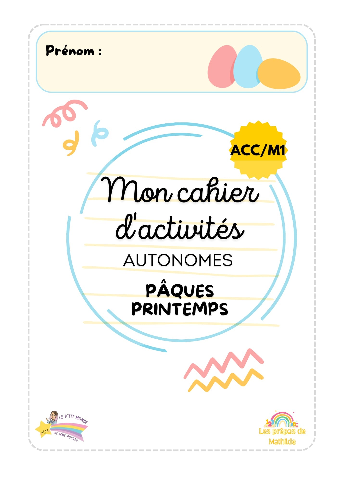 Cahiers autonomes : Pâques/ Printemps