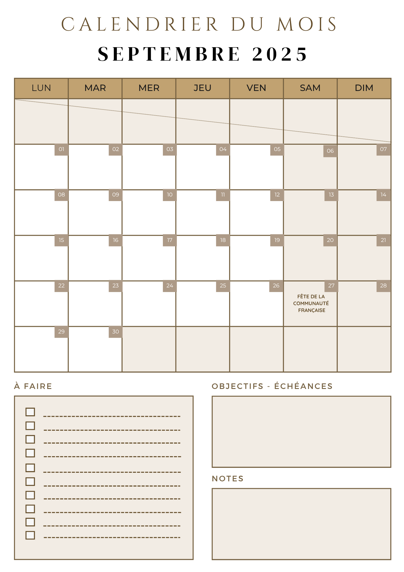 Agenda des Directions 2025/2026 - PDF