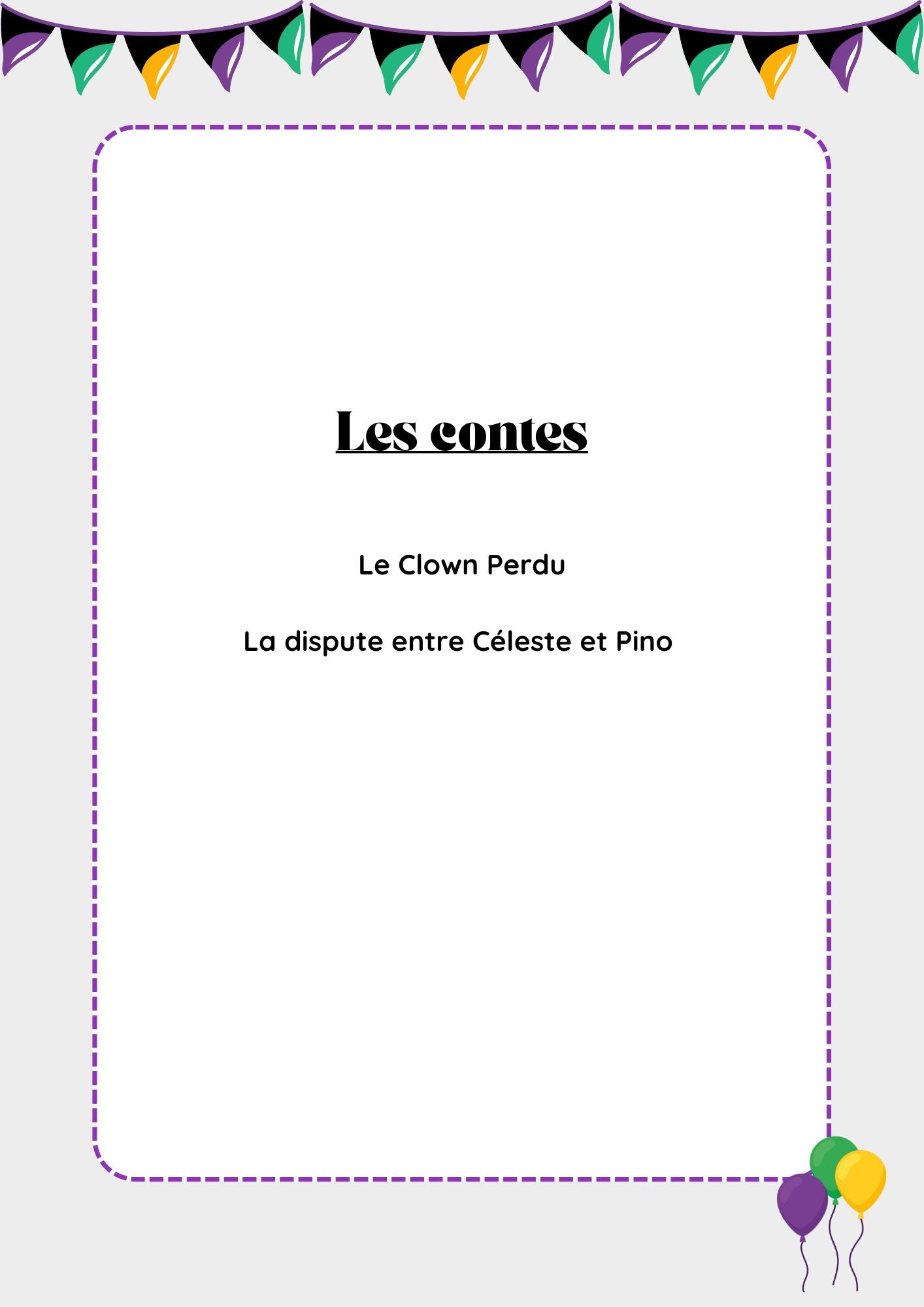 Comptines inédites : Carnaval (de la M1 à la 2eme primaire) 🎭✨