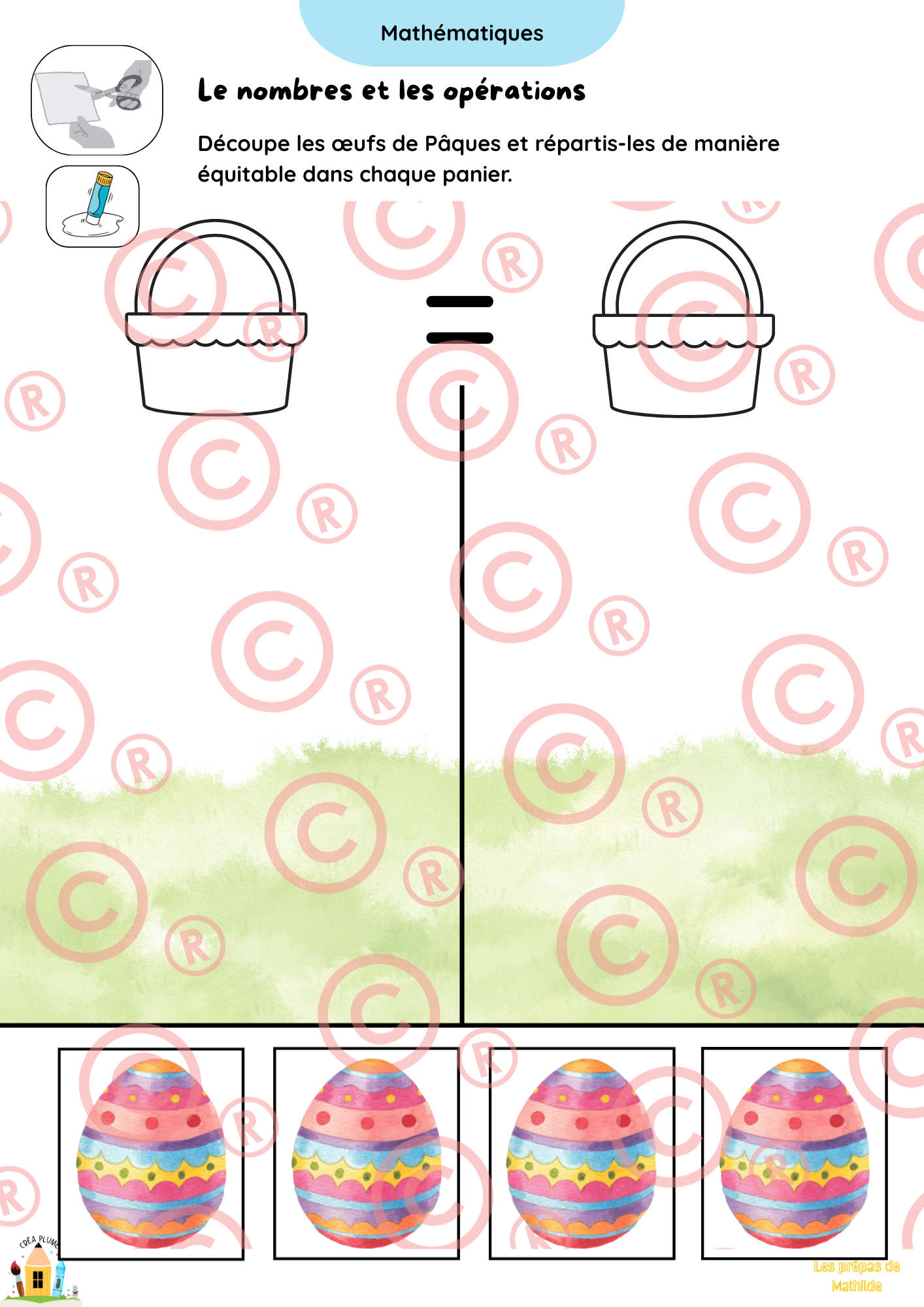 🐰 Cahiers autonomes – Pâques & Printemps | ACC · M1 · M2 · M3