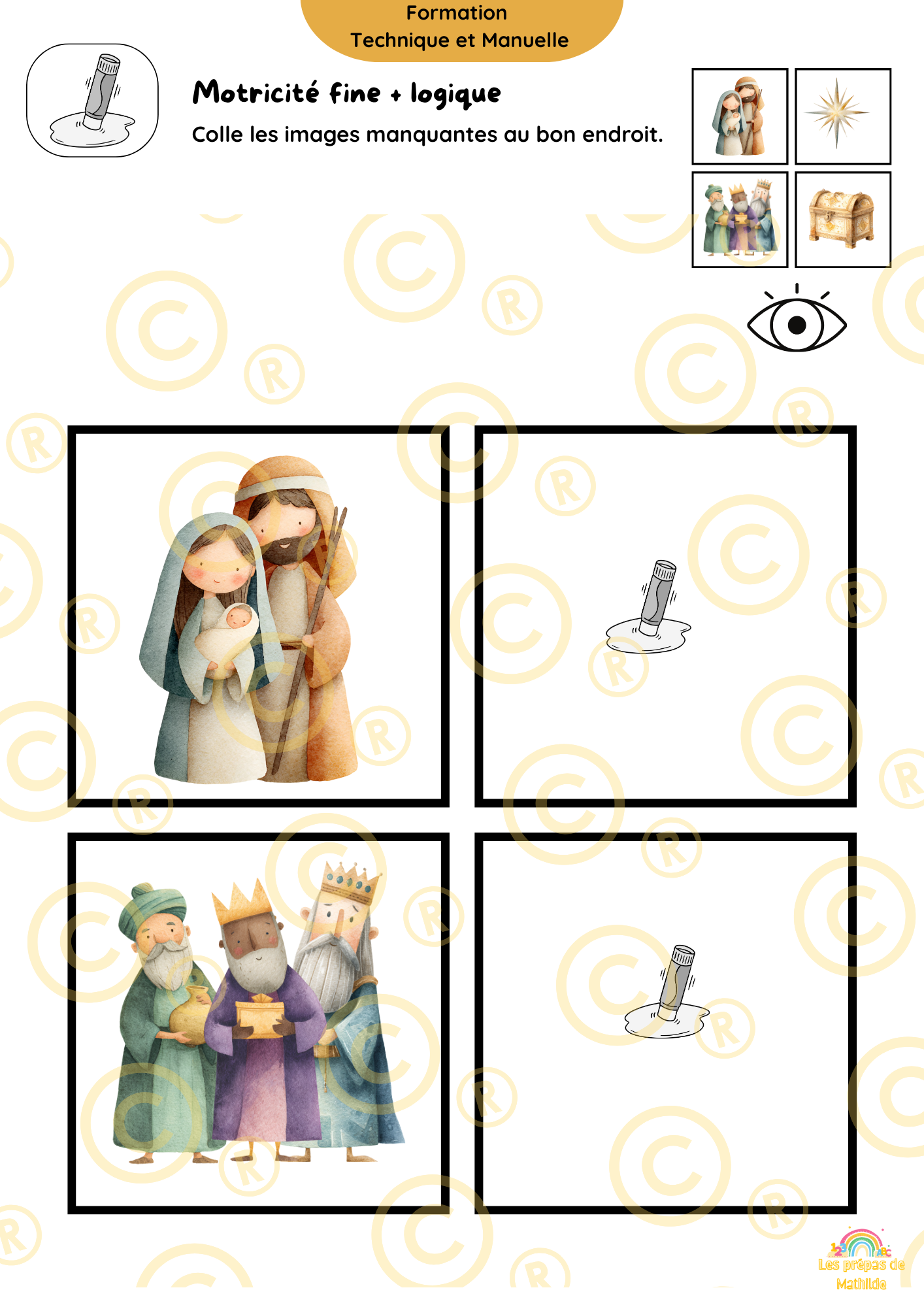 Cahiers autonomes : l'Épiphanie/Galette des rois (Accueil, M1, M2,M3)