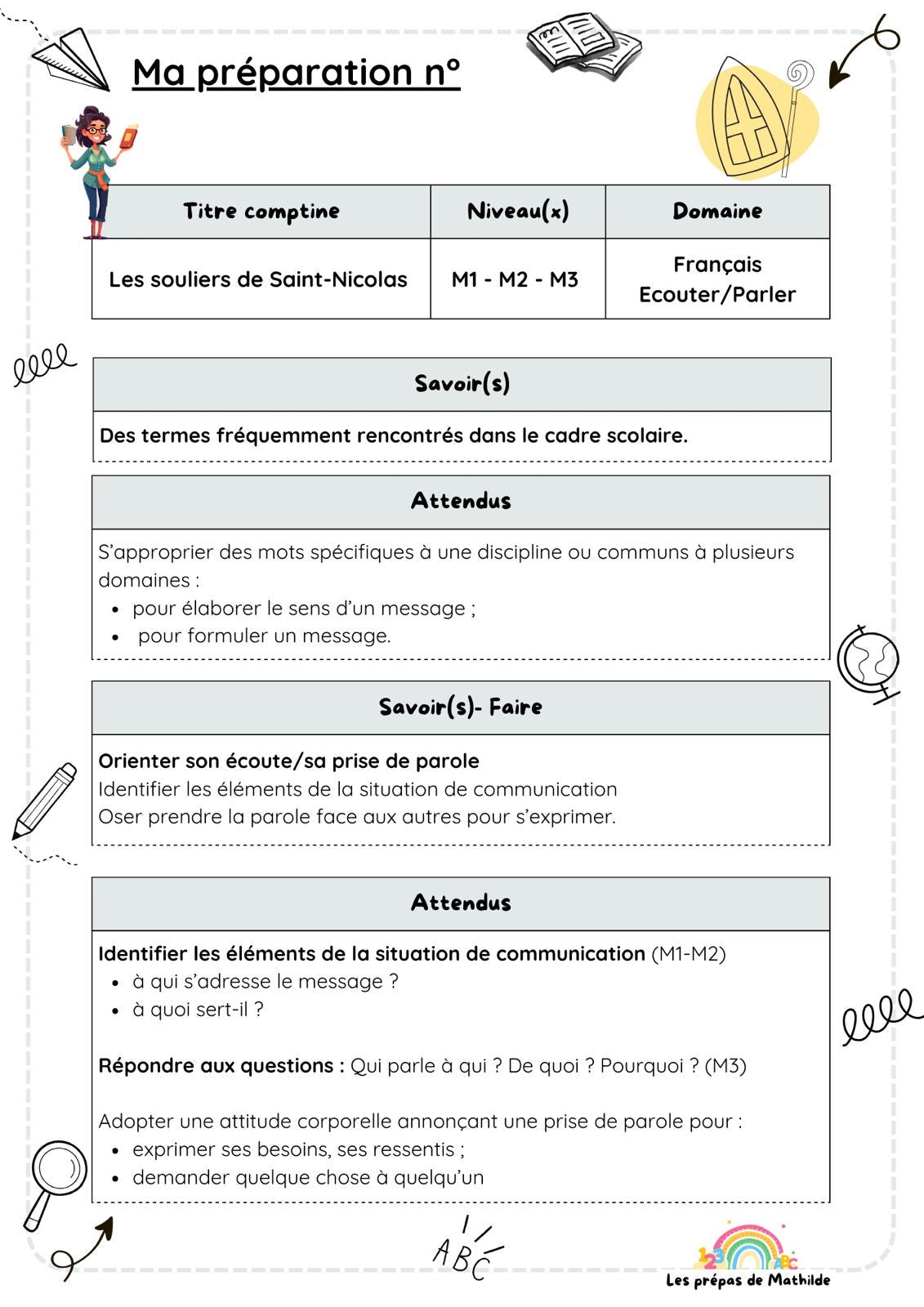 Les chants et comptines de Saint-Nicolas (plus de 200 pages)