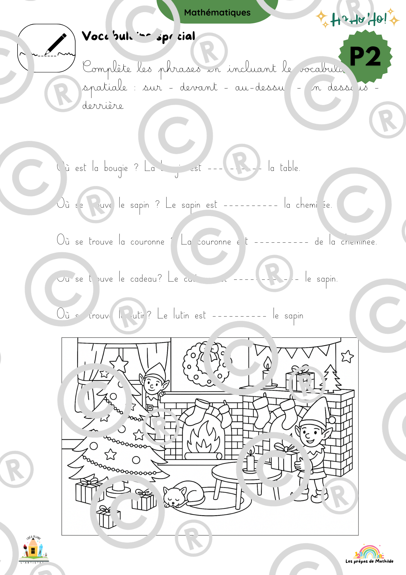 Cahiers autonomes : Noël (Accueil, M1, M2,M3,P1, P2)