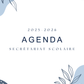 Agenda : secrétariat scolaire 2025/2026 - PDF