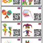 QR codes Eveil aux Langues : le vocabulaire de Carnaval