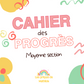 Moyenne section - cahier des progrès