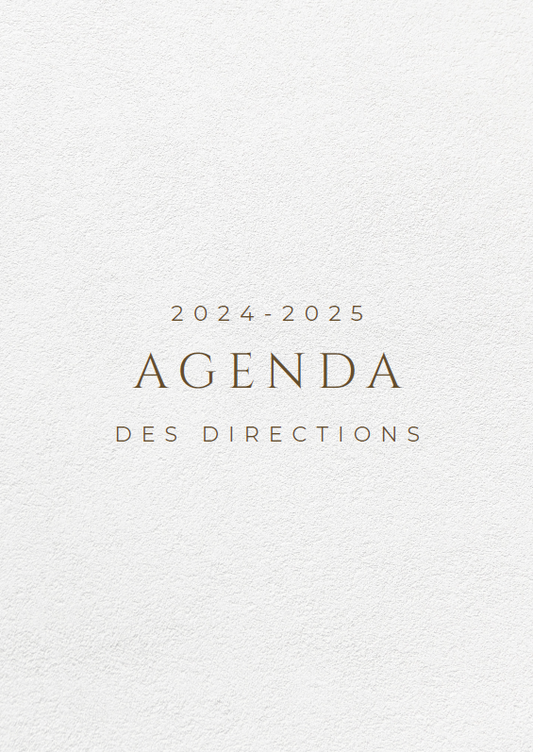 L'Agenda des Directions 2024/2025 - PDF