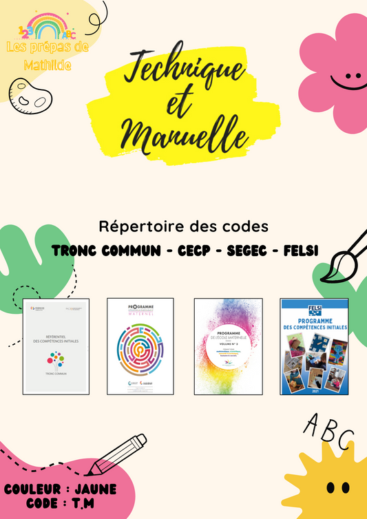 Répertoire des codes : Technique et Manuelle