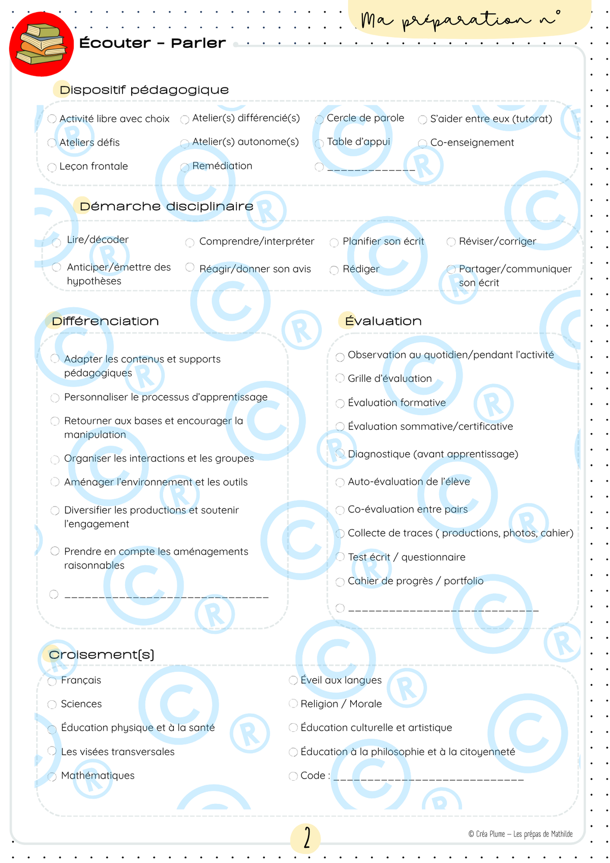 Primaire CECP et WBE | Canva de prépas adaptables PDF