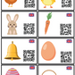 QR codes Eveil aux Langues : le vocabulaire de Pâques & printemps