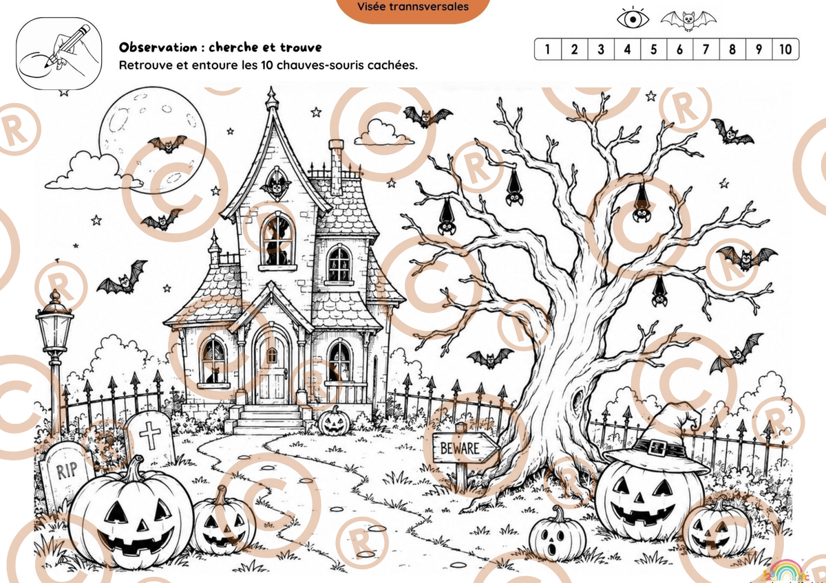 Cahier autonomes Halloween 🎃🧛🏻(Acc-M3)