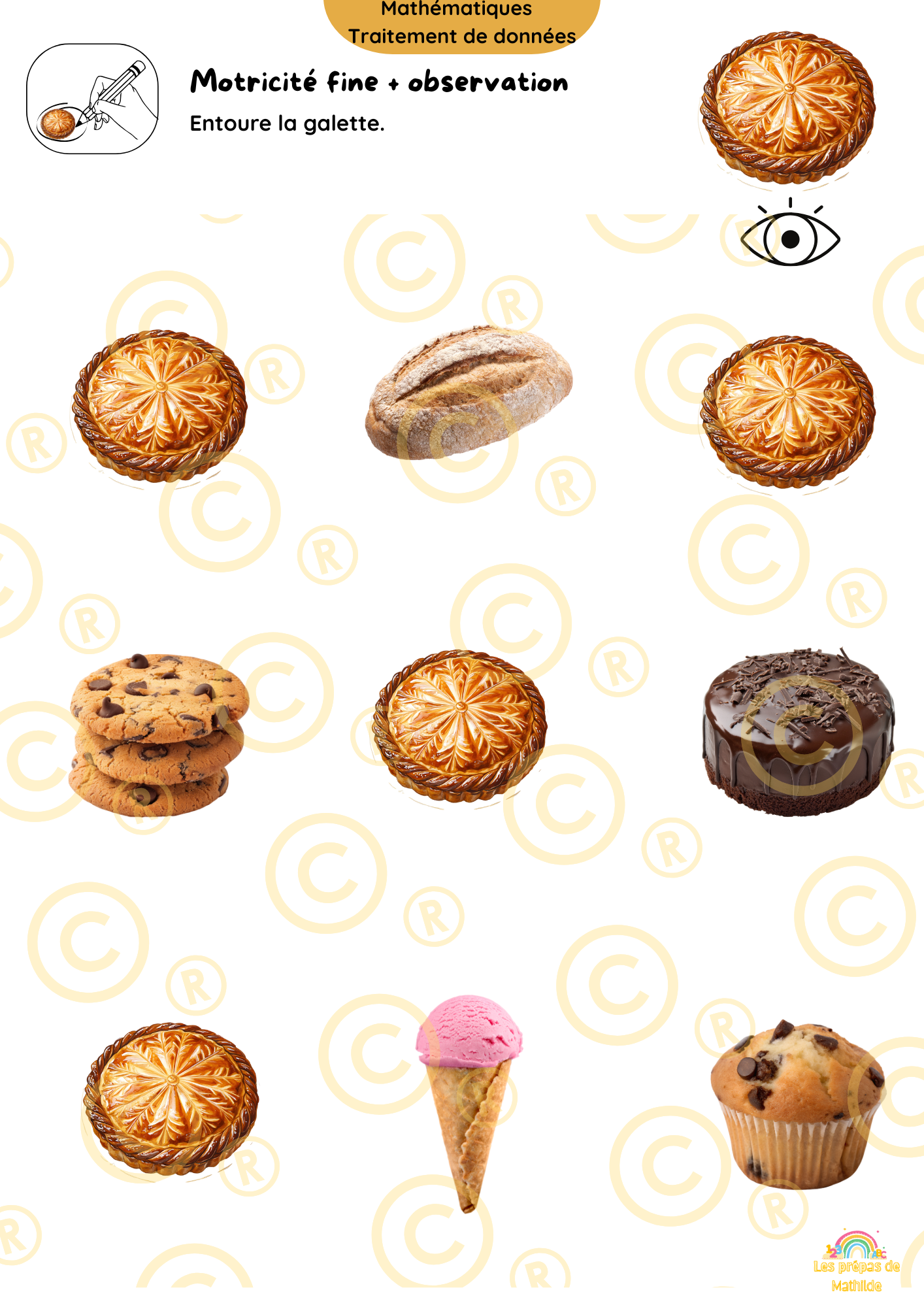 Cahiers autonomes : l'Épiphanie/Galette des rois (Accueil, M1, M2,M3)