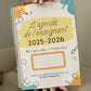 Agenda de l’Enseignant 2025-2026 : Maternelle | Primaire format relié