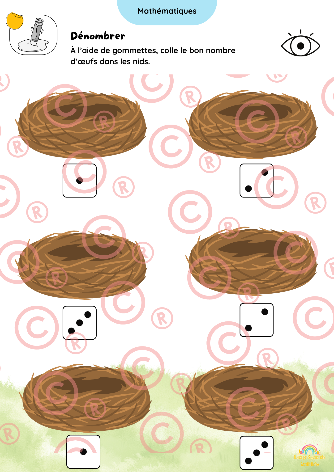 🐰 Cahiers autonomes – Pâques & Printemps | ACC · M1 · M2 · M3