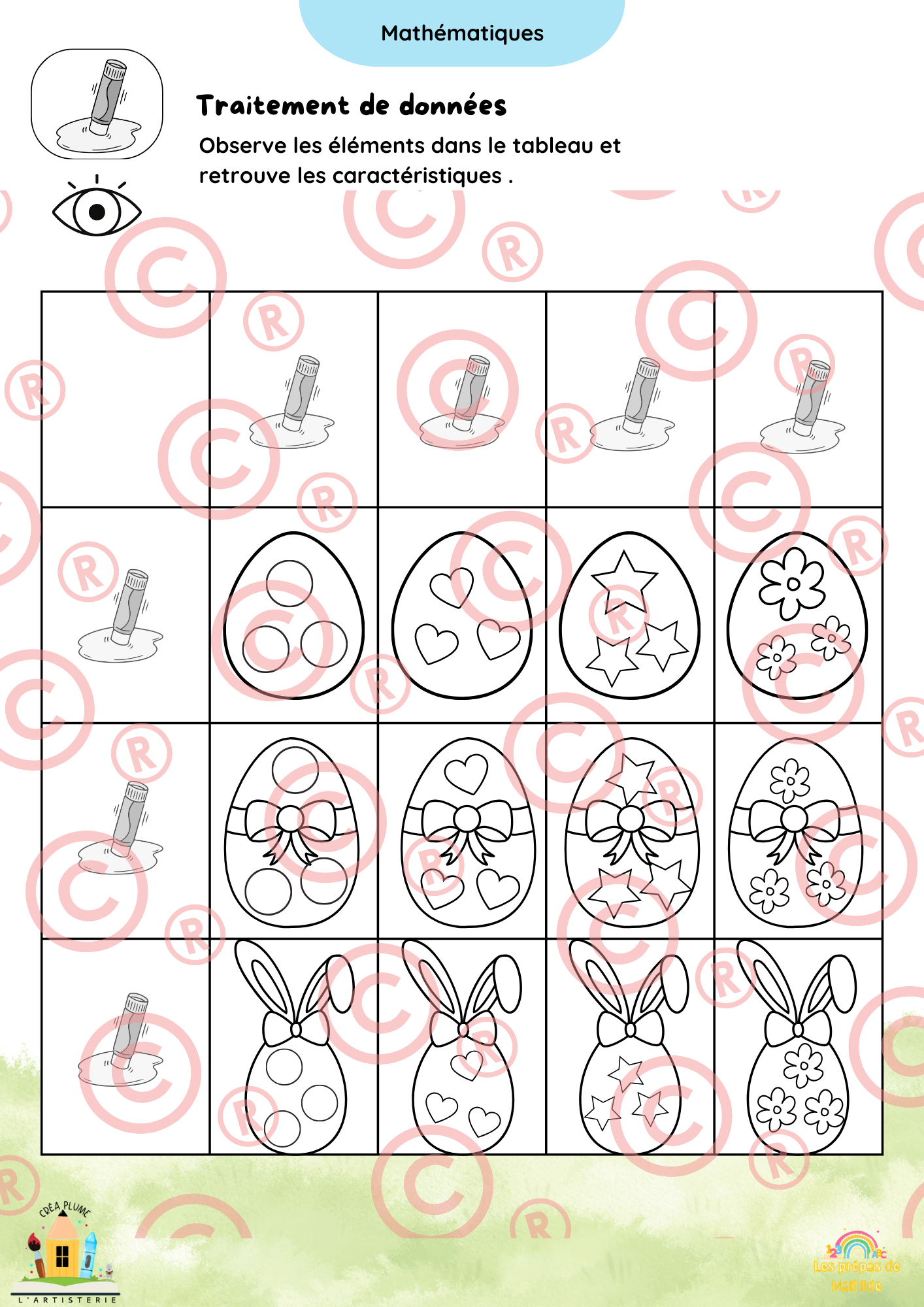 🐰 Cahiers autonomes – Pâques & Printemps | ACC · M1 · M2 · M3