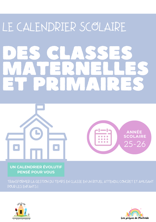 Le calendrier scolaire maternelle et primaire