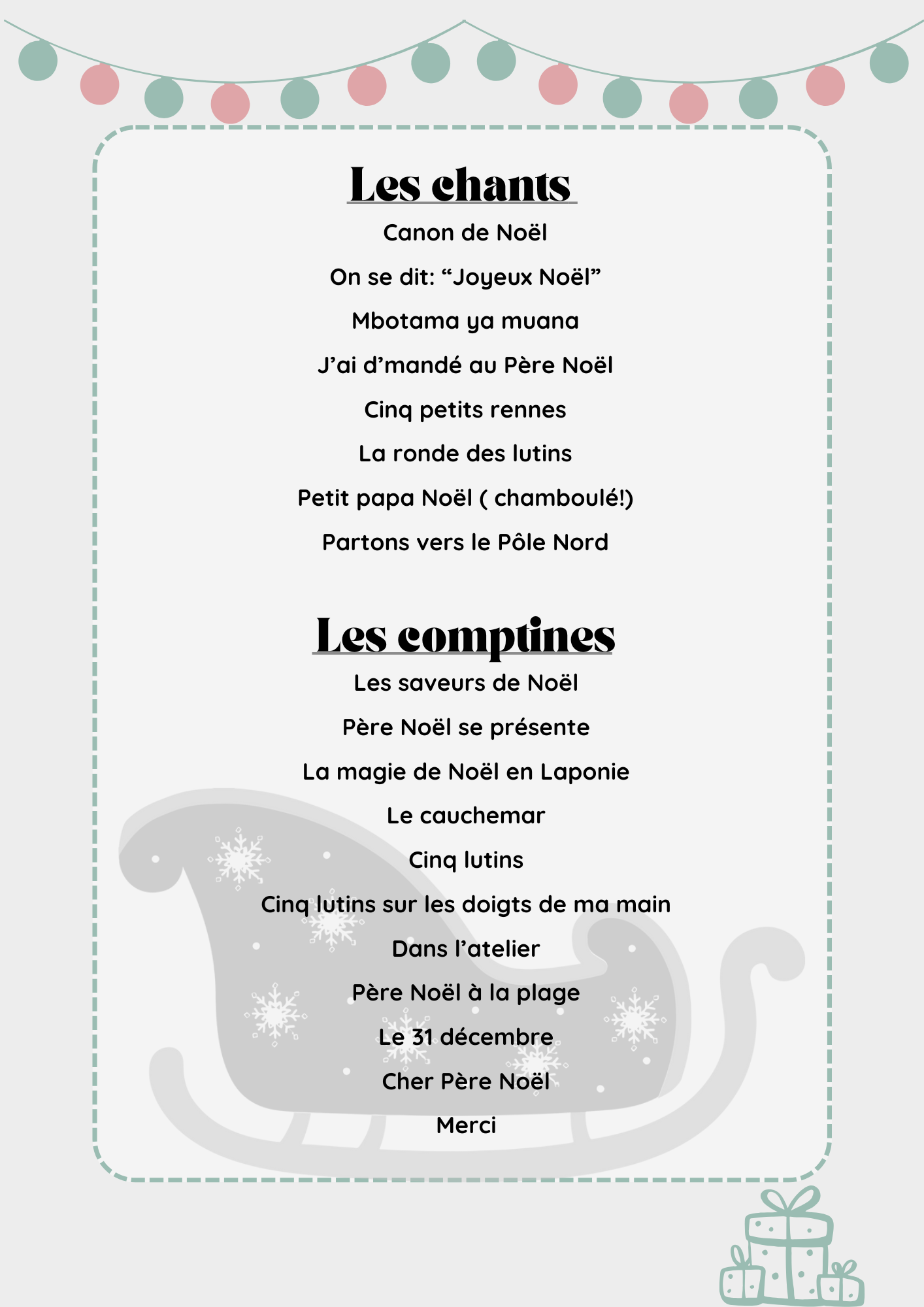 Les chants et comptines de Noël (168 pages)🎅❄️