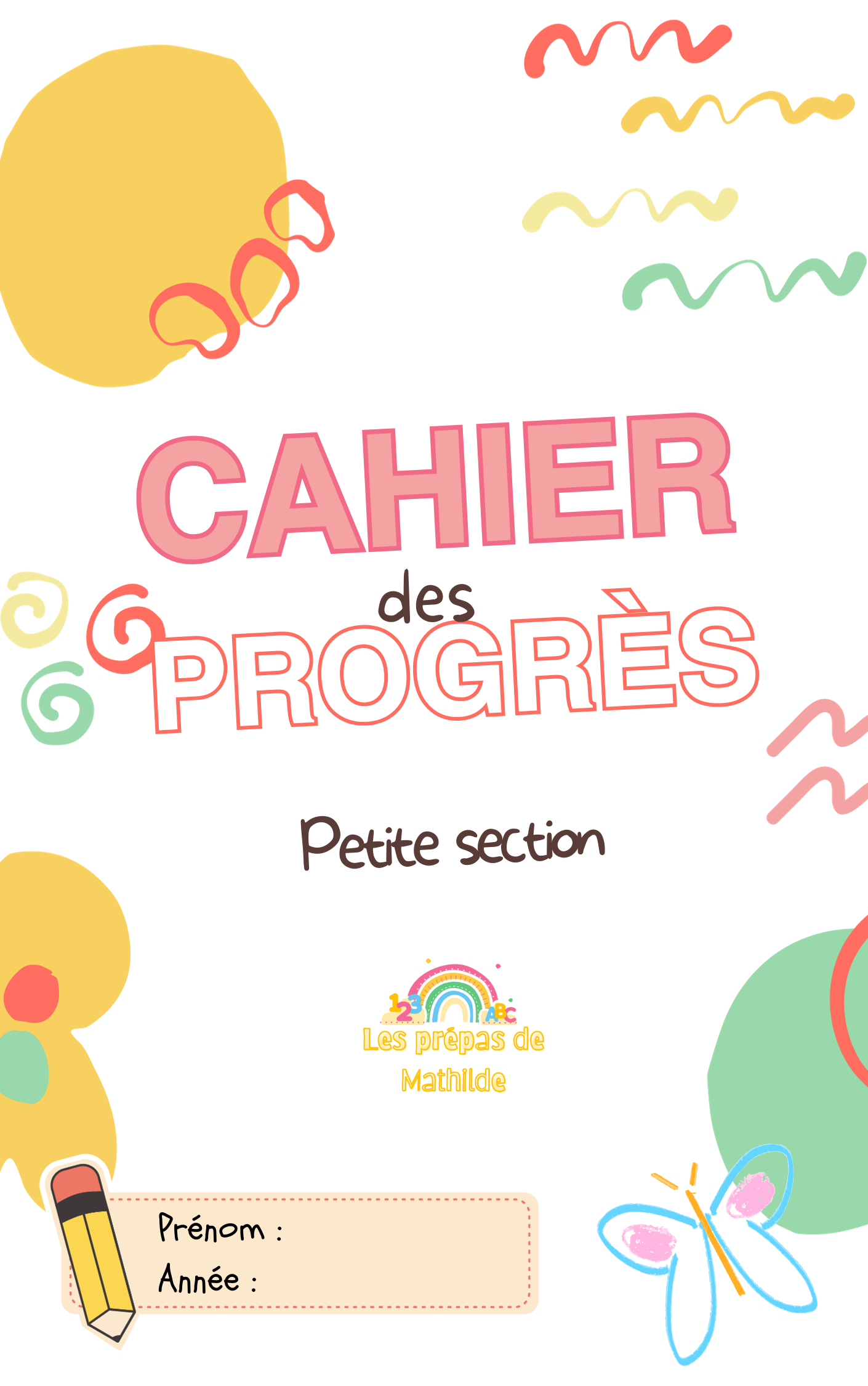 Petite section - Cahier des progrès