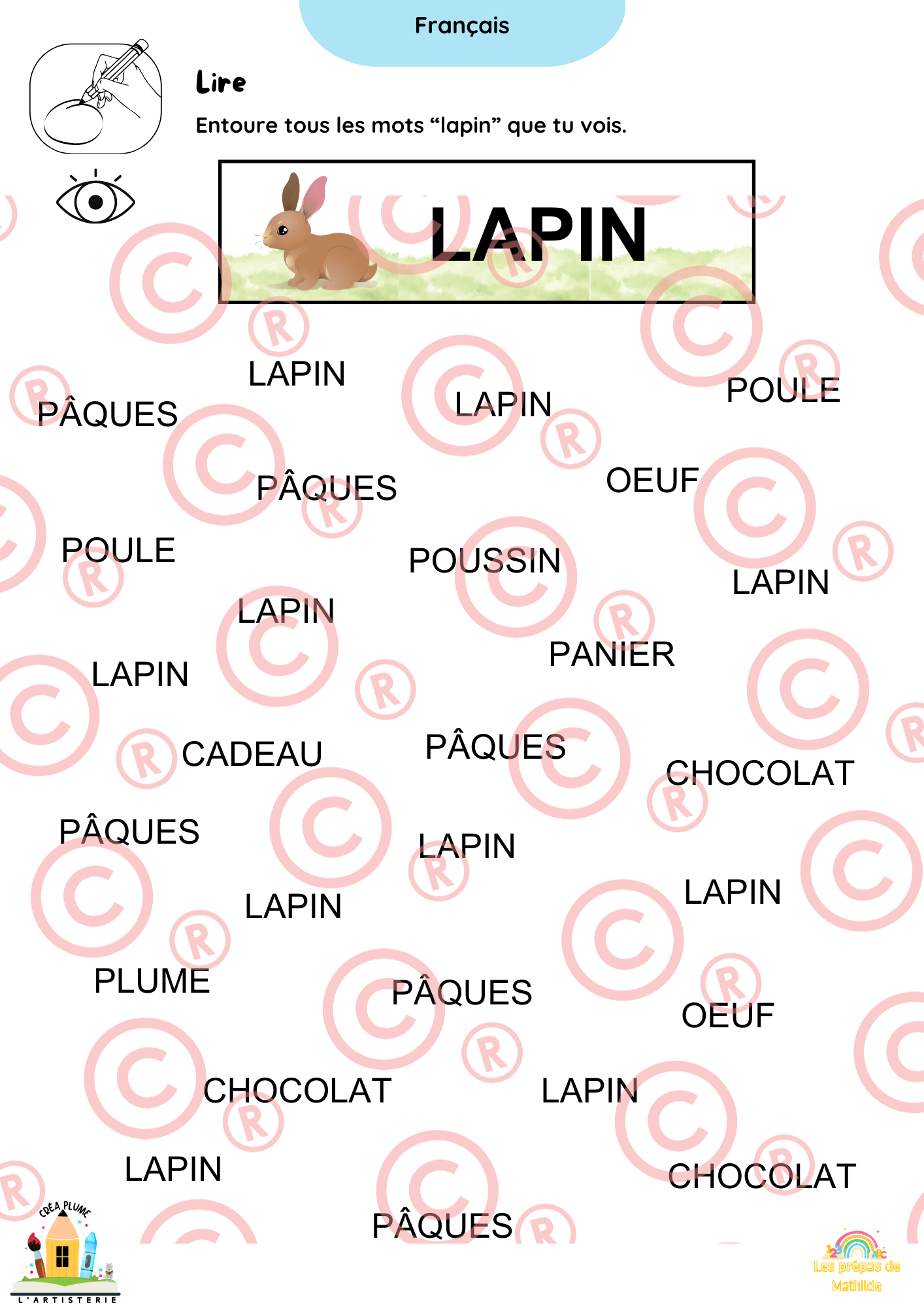 🐰 Cahiers autonomes – Pâques & Printemps | ACC · M1 · M2 · M3