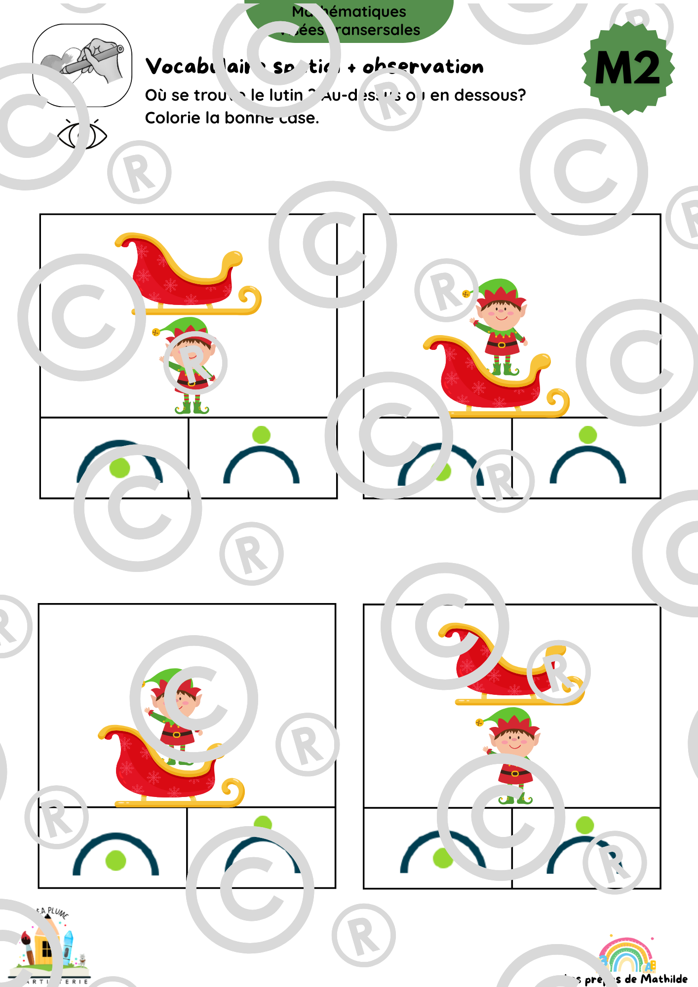 Cahiers autonomes : Noël (Accueil, M1, M2,M3,P1, P2)