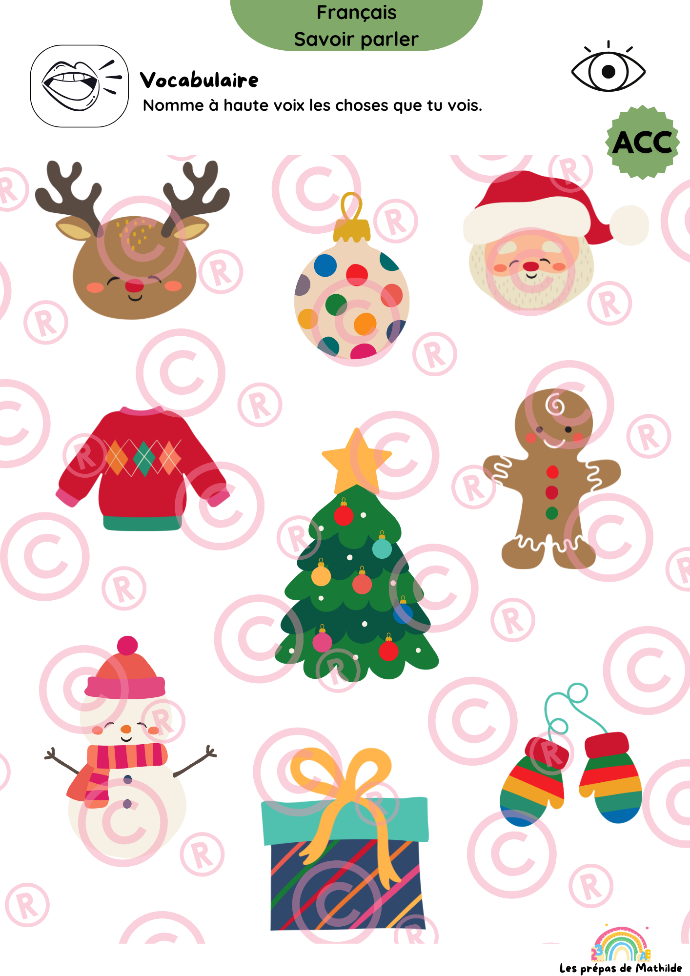 Cahiers autonomes : Noël (Accueil, M1, M2,M3,P1, P2)