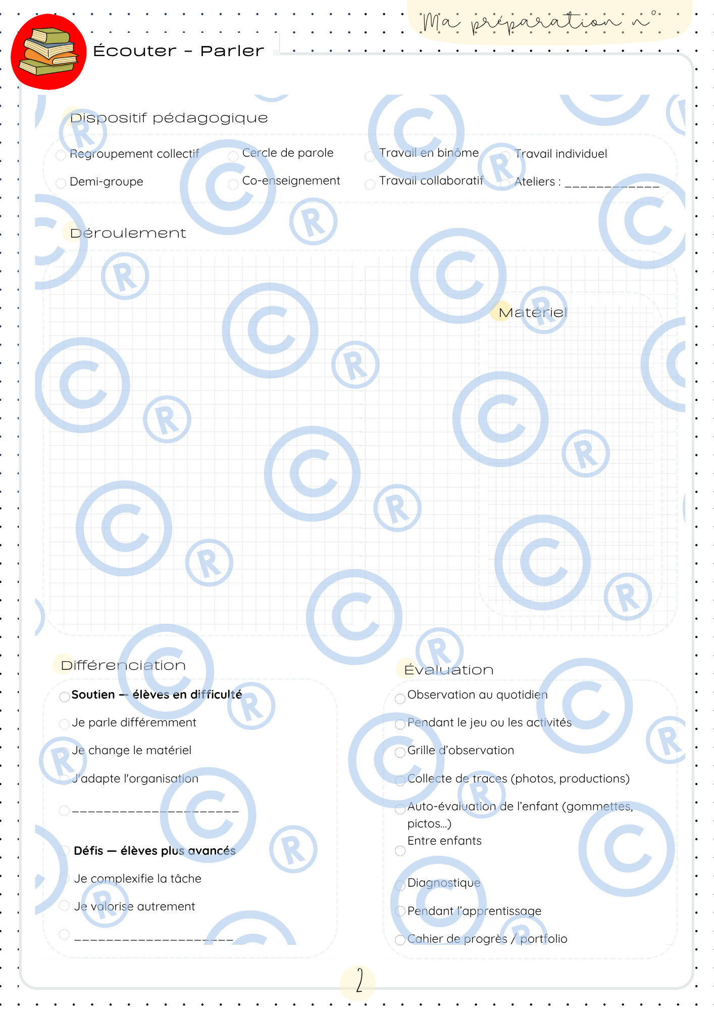 Pack Maternelle SEGEC | Canva de prépas modifiables