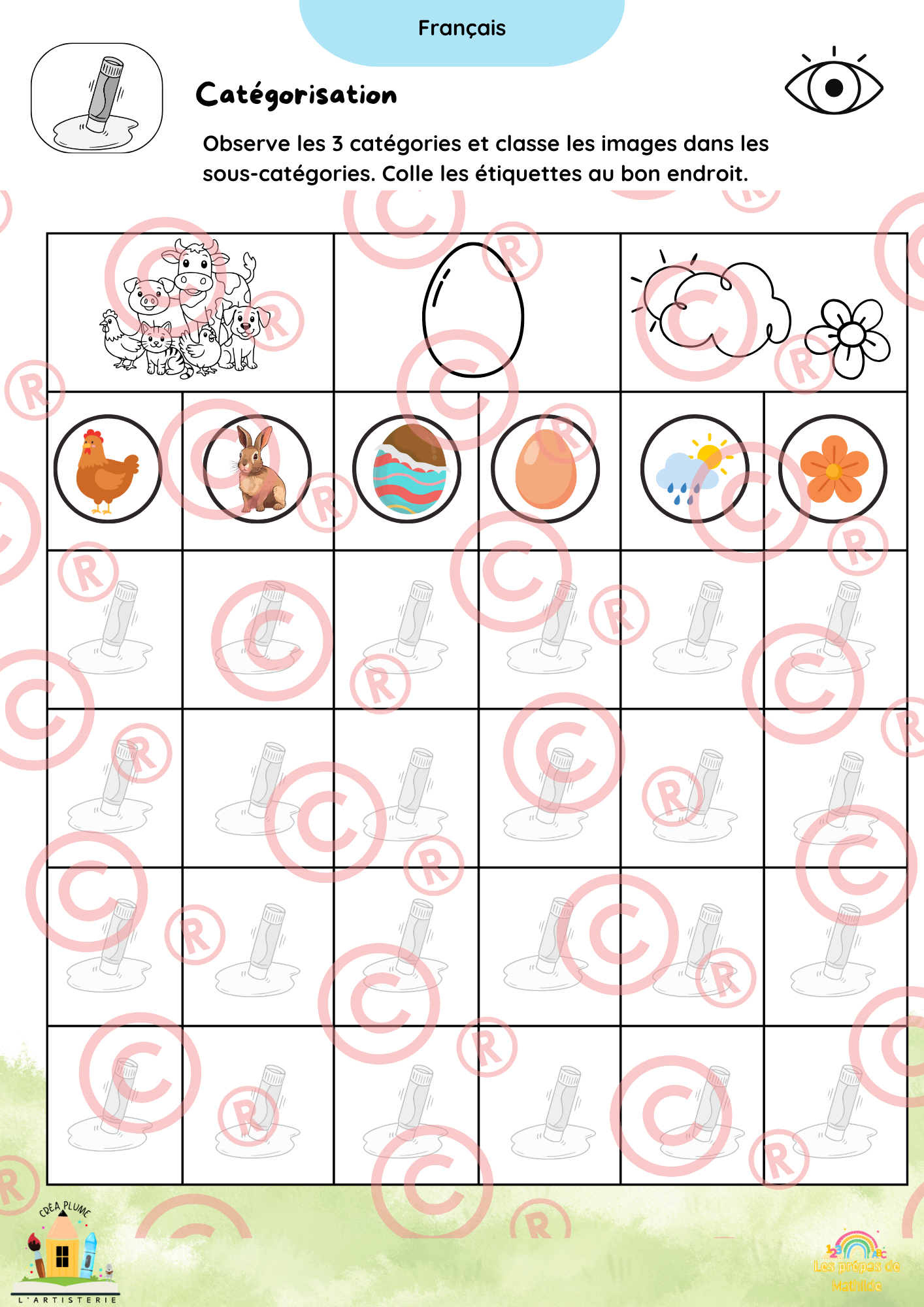 🐰 Cahiers autonomes – Pâques & Printemps | ACC · M1 · M2 · M3