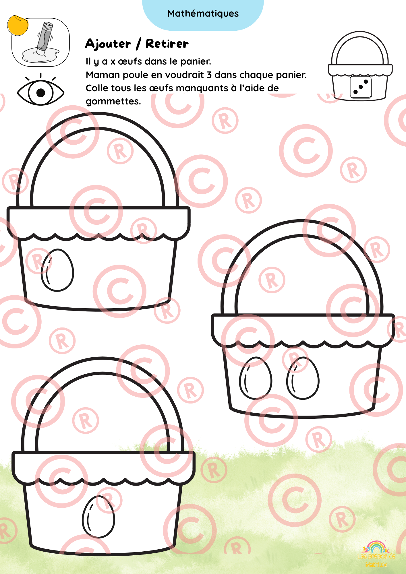 🐰 Cahiers autonomes – Pâques & Printemps | ACC · M1 · M2 · M3