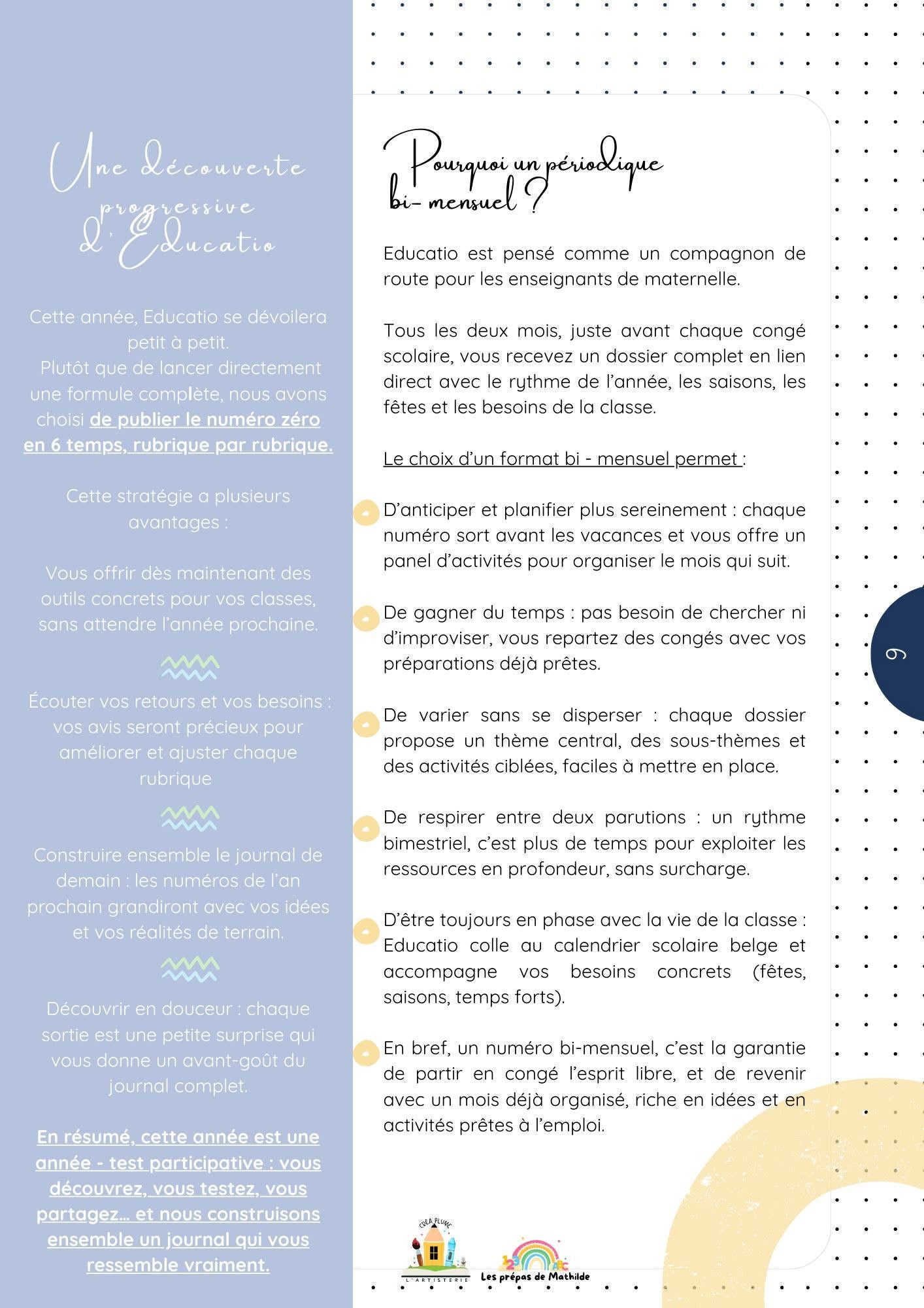 Educatio : l'imagier de la rentrée scolaire (Maternelle / P1-P2)