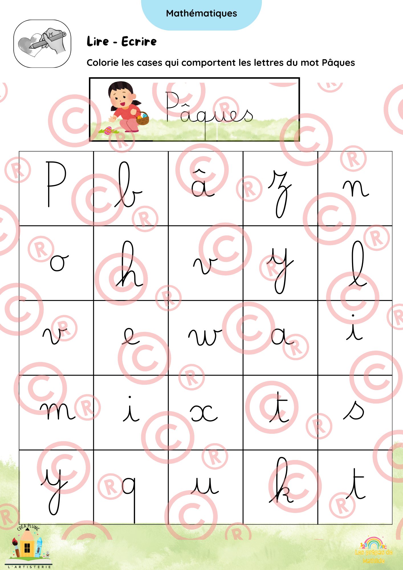 🐰 Cahiers autonomes – Pâques & Printemps | ACC · M1 · M2 · M3