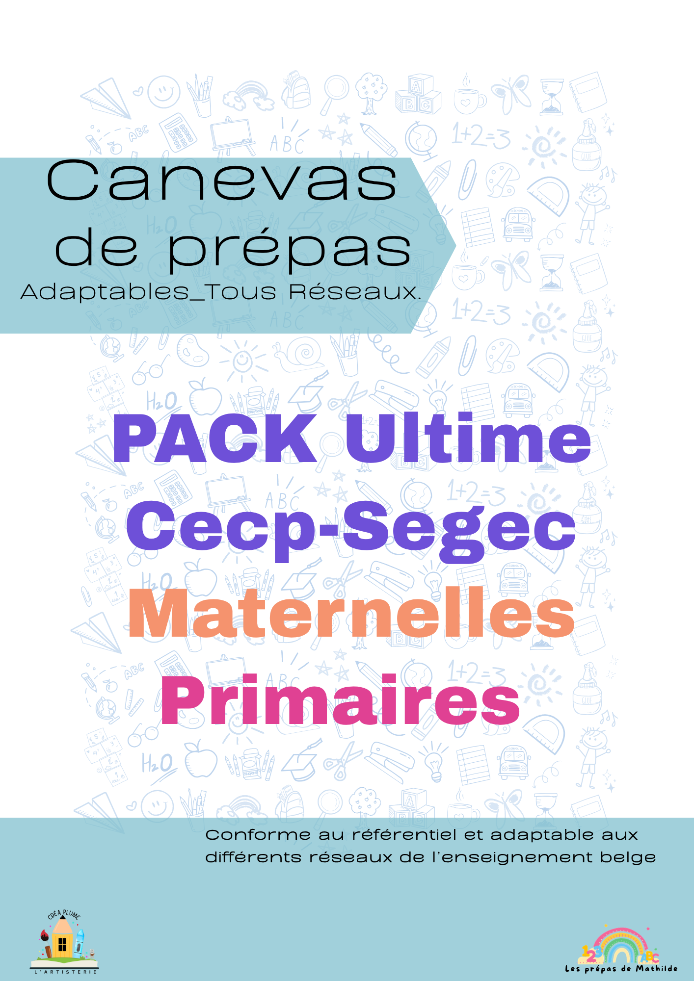 Pack ULTIME Maternelle & Primaire CECP+SEGEC | Canva de prépas adaptables