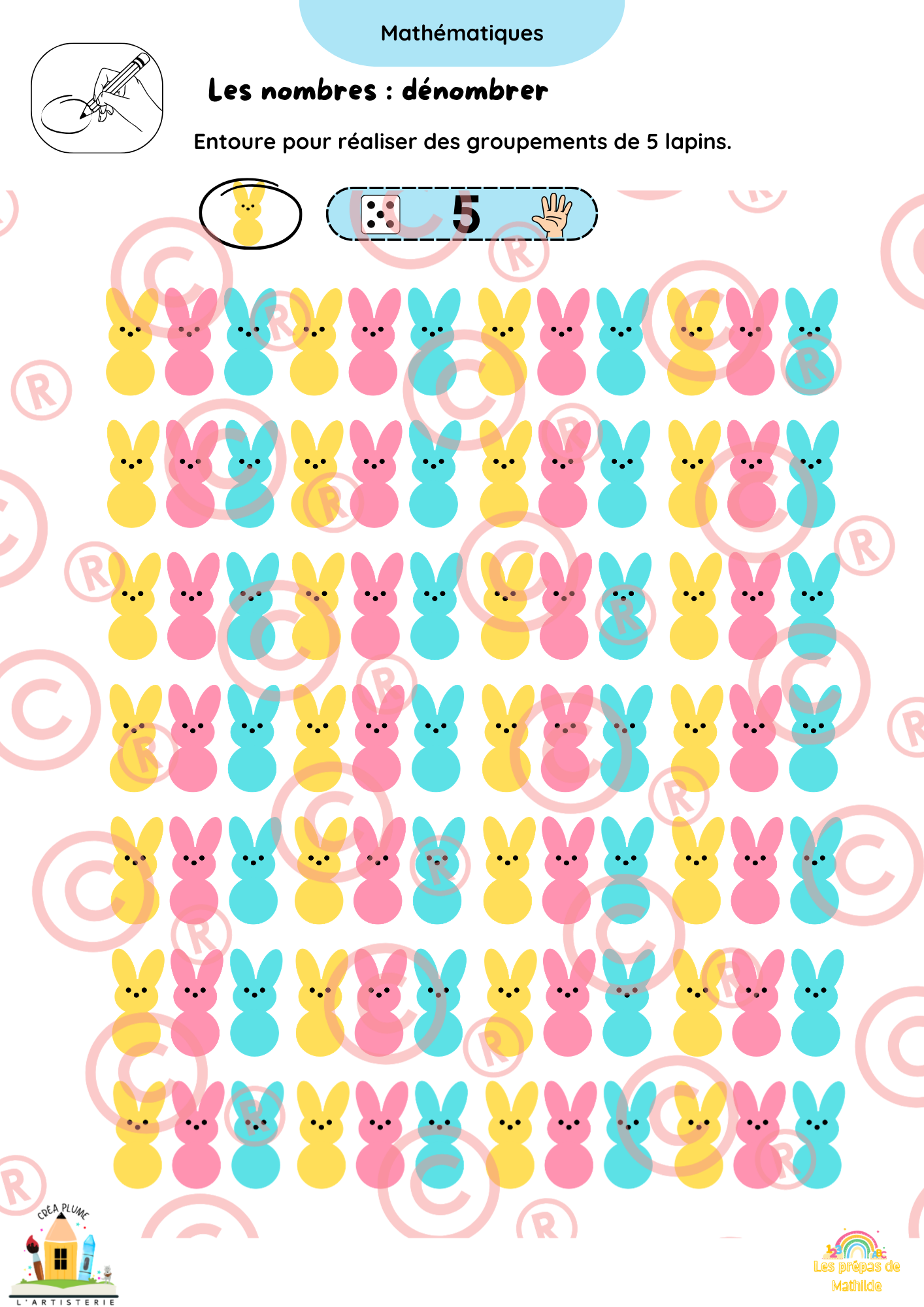 🐰 Cahiers autonomes – Pâques & Printemps | ACC · M1 · M2 · M3