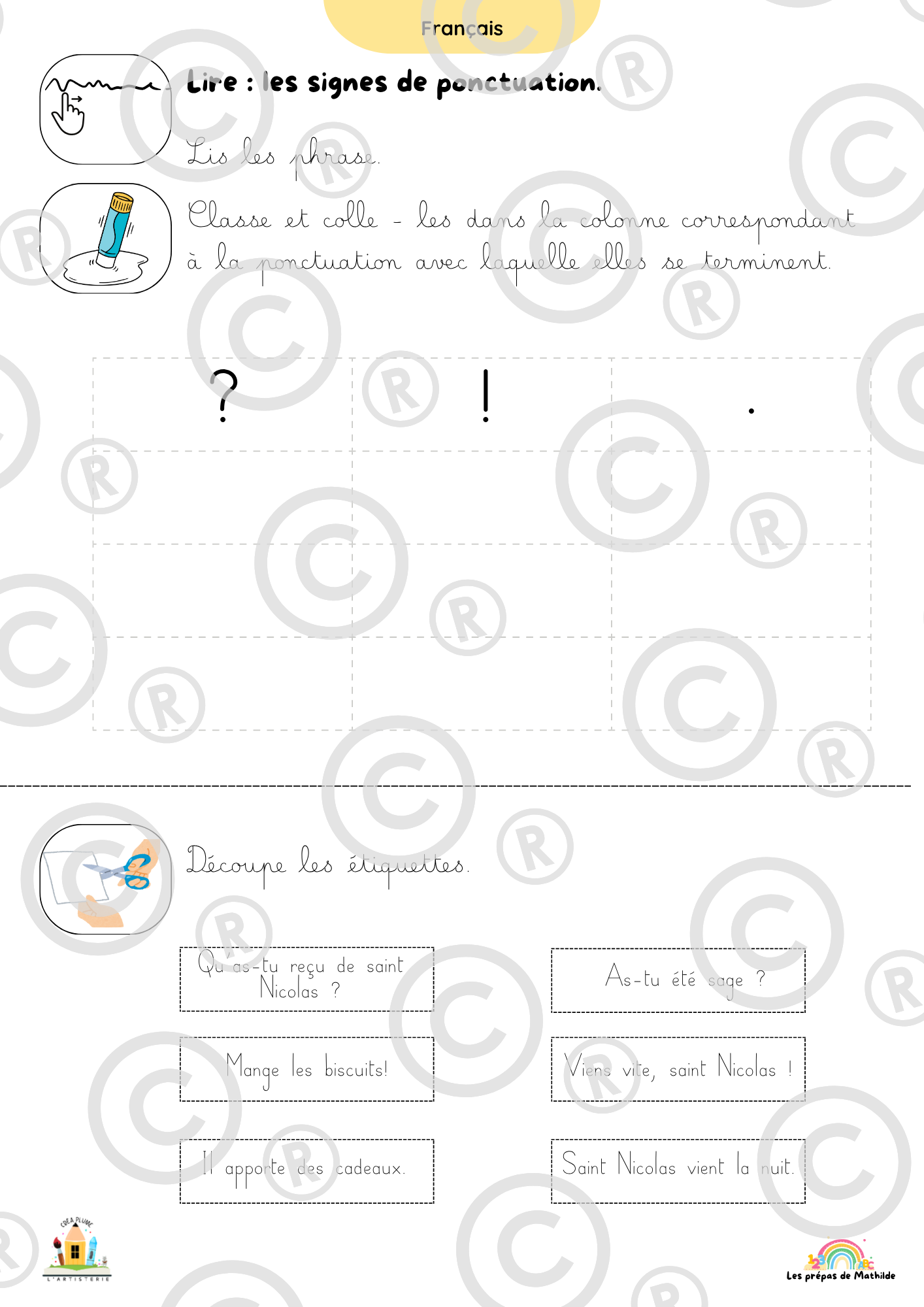 Cahiers autonomes : Saint-Nicolas (Accueil à la P2)