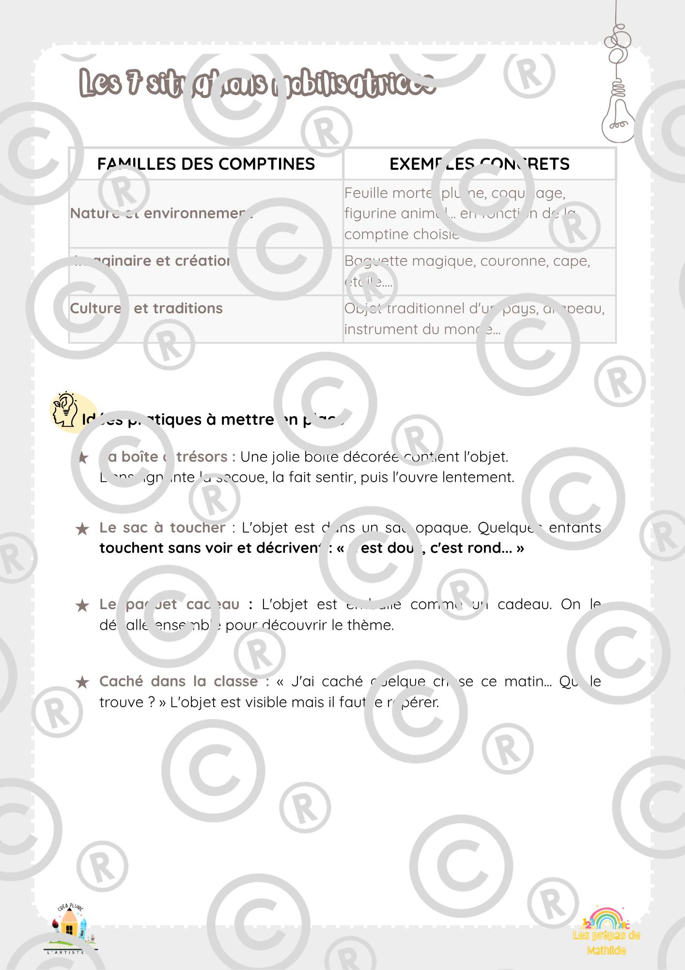 🎶☀️Au fil des comptines (+ 120 activités différenciées)☀️🎶