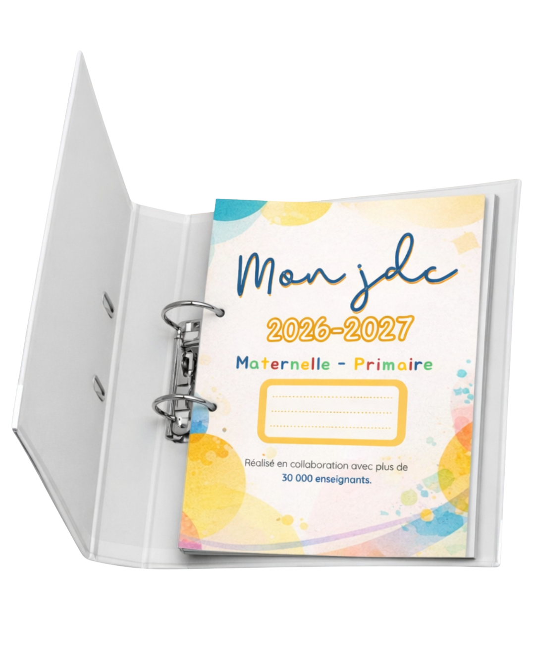 L’agenda de l’enseignant 2026-2027 : Maternelle | Primaire Farde à anneaux