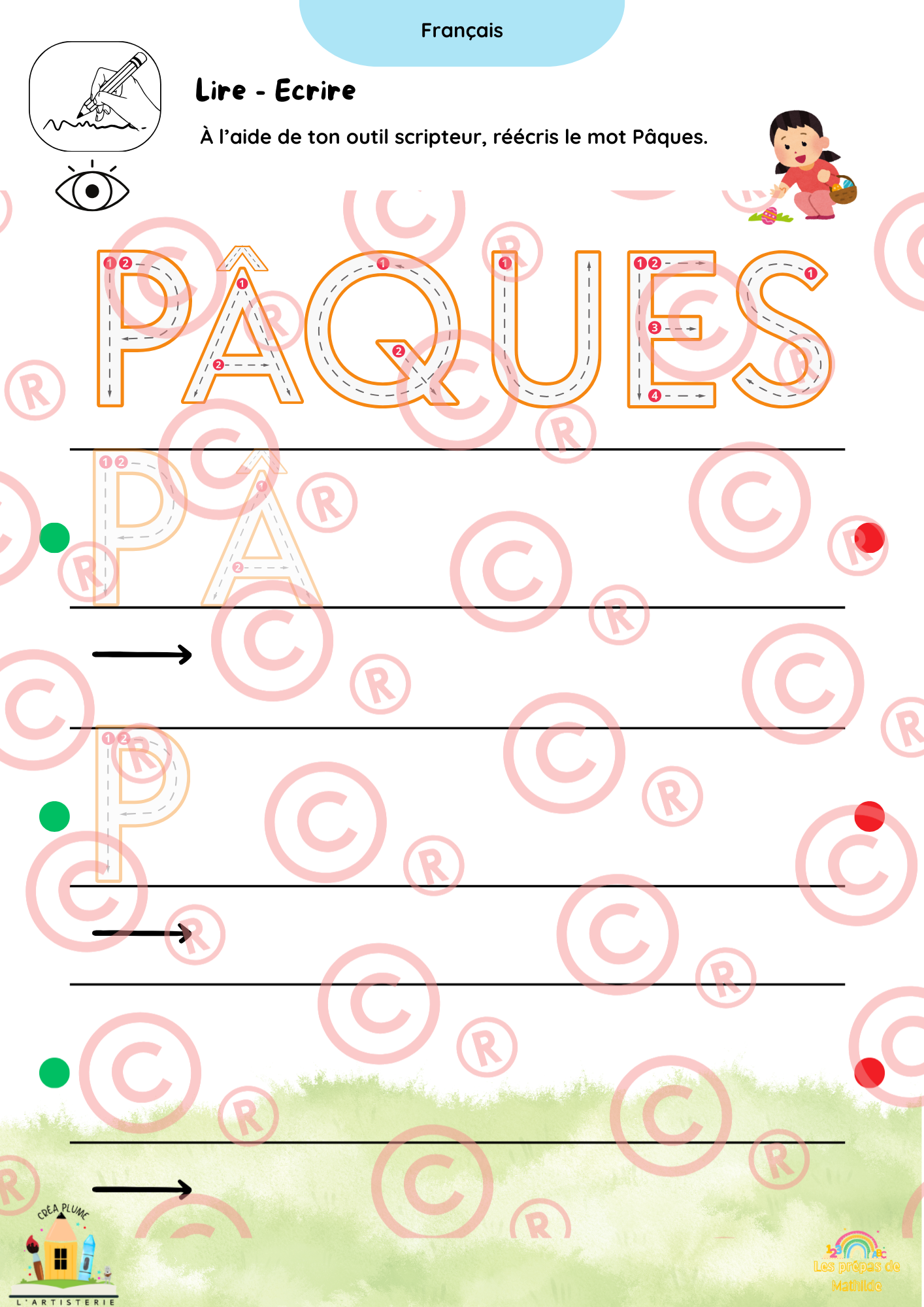 🐰 Cahiers autonomes – Pâques & Printemps | ACC · M1 · M2 · M3