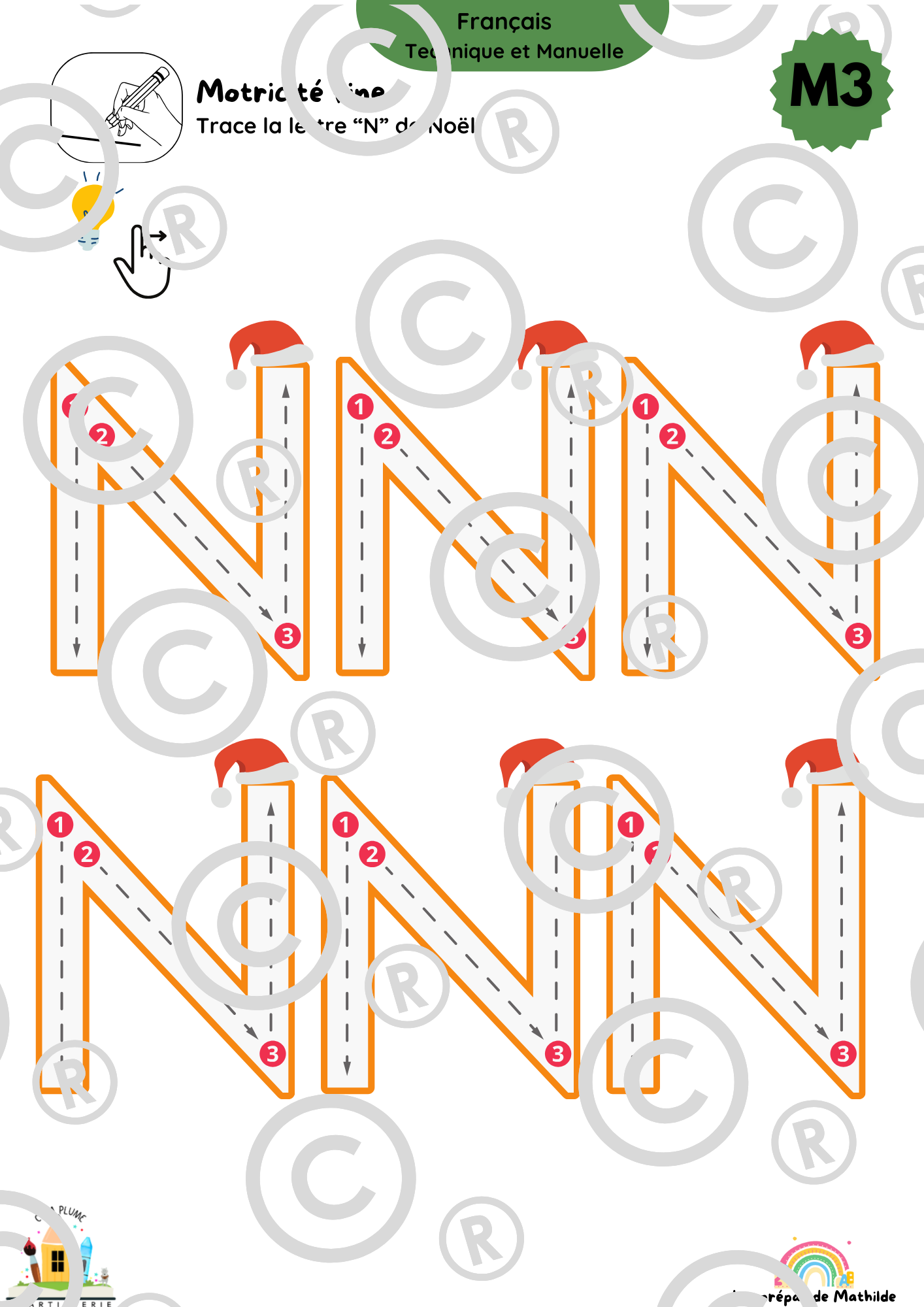 Cahiers autonomes : Noël (Accueil, M1, M2,M3,P1, P2)