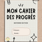 Moyenne section - cahier des progrès