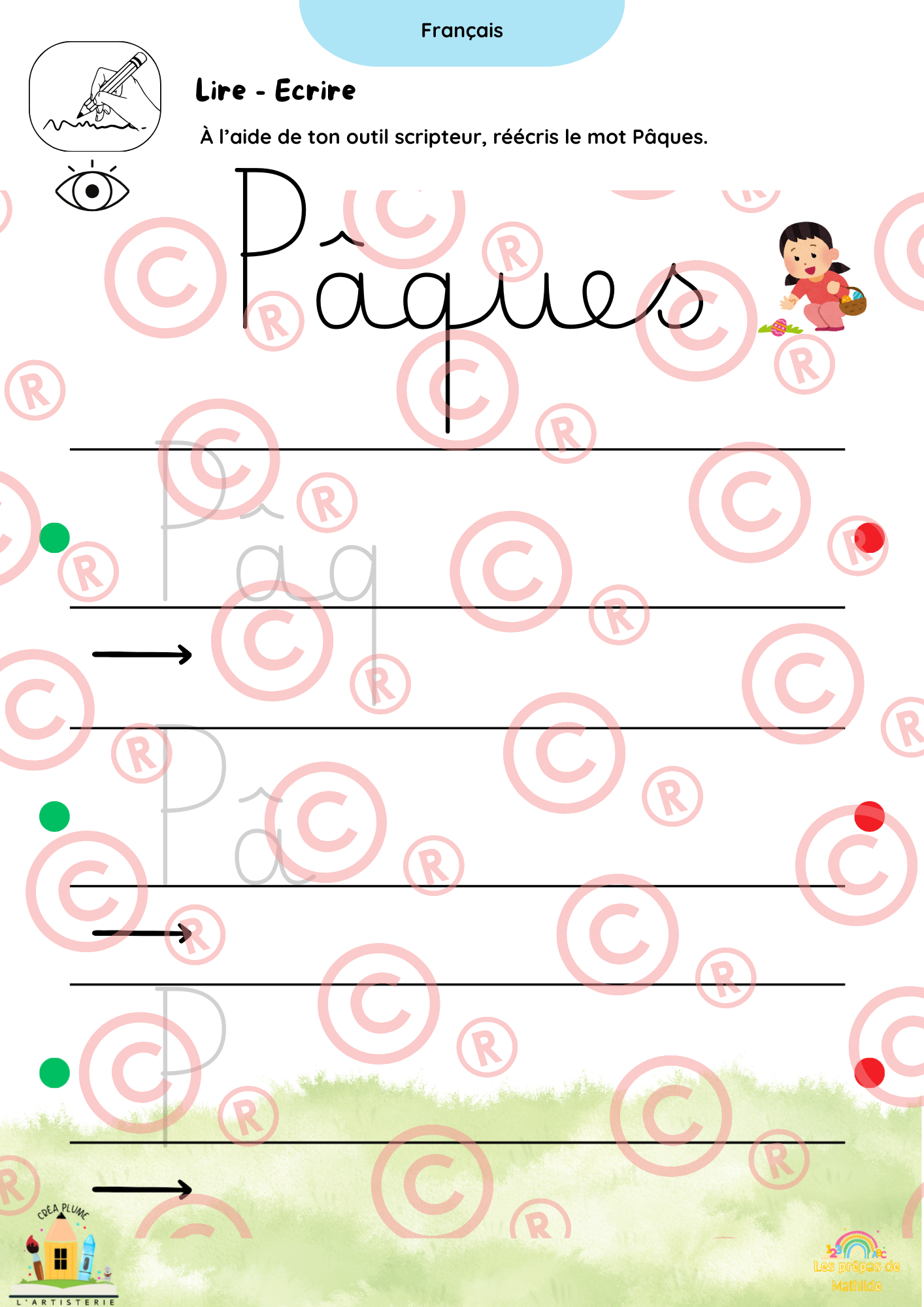 🐰 Cahiers autonomes – Pâques & Printemps | ACC · M1 · M2 · M3