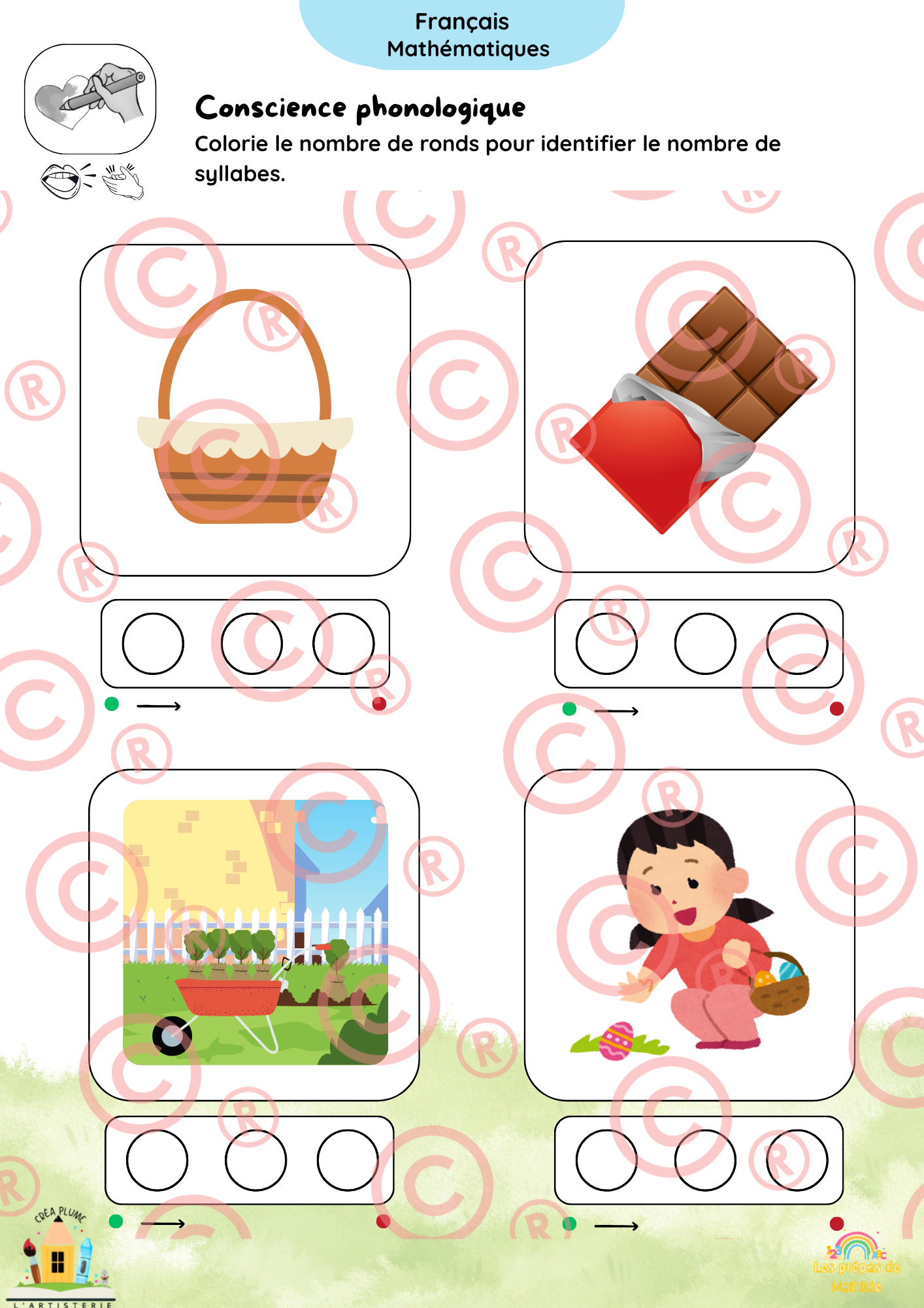 🐰 Cahiers autonomes – Pâques & Printemps | ACC · M1 · M2 · M3