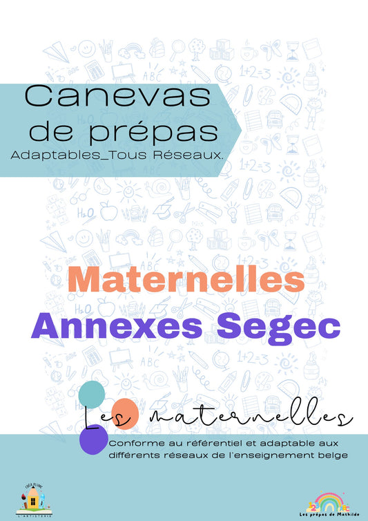 Maternelle SEGEC | Canva de prépas adaptables