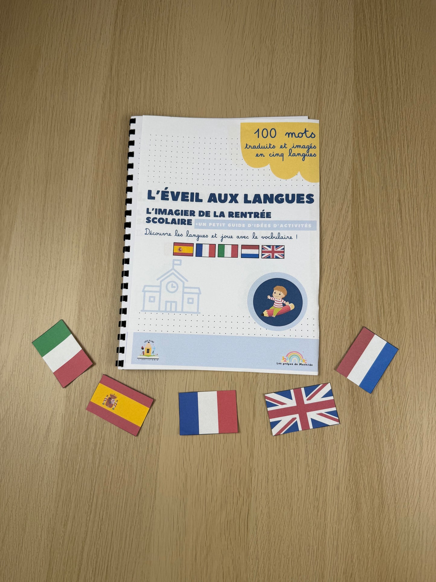 🌍 Éveil aux langues : 100 mots de la rentrée déclinés en 5 langues🌍(M1 à la P2)