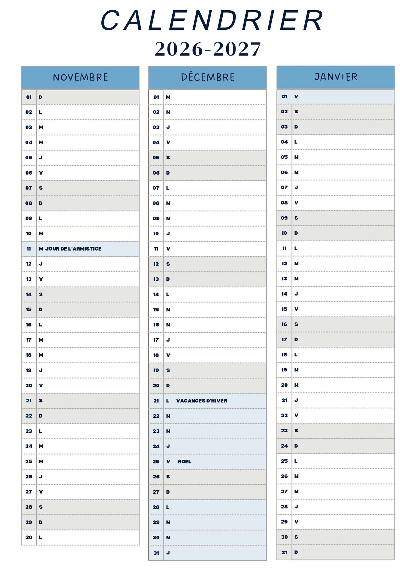 Agenda : secrétariat scolaire 2026/2027 - PDF