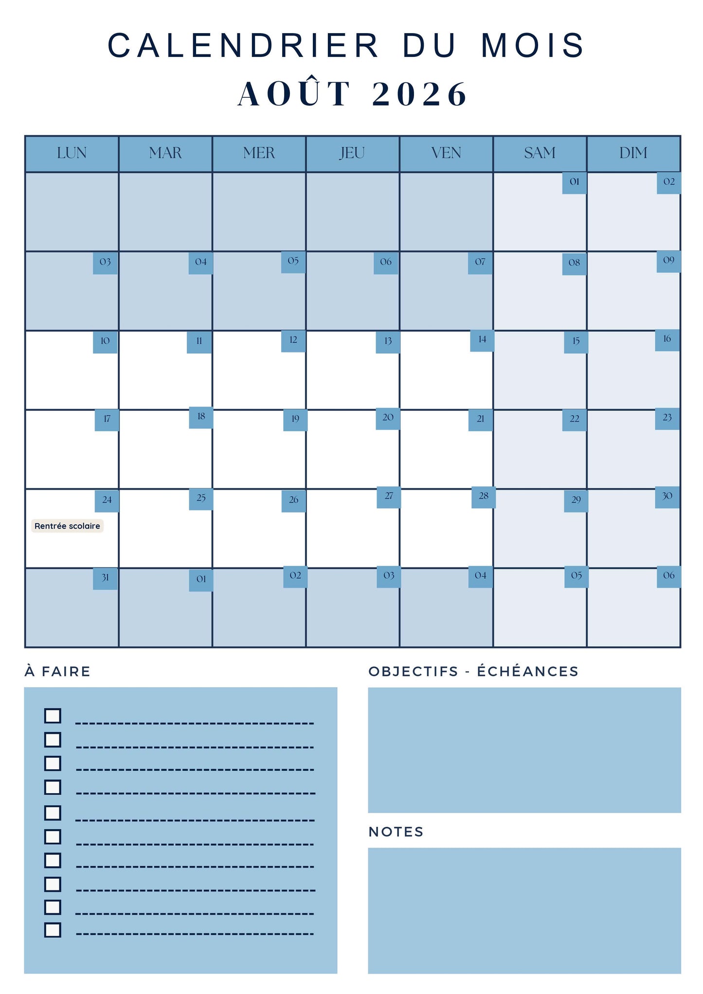 Agenda : secrétariat scolaire 2026/2027 - PDF