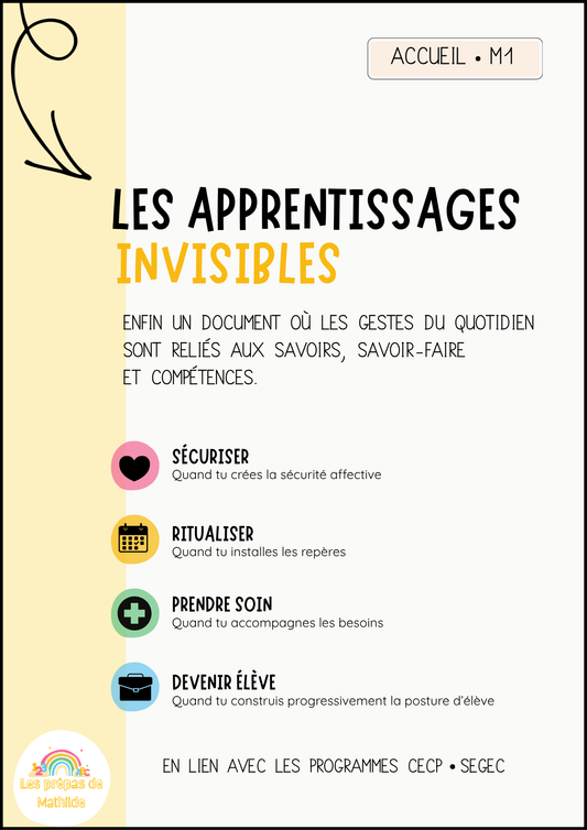 Les apprentissages invisibles (Accueil, M1)